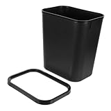 SHINEOFI Cubo de Basura Plástico con Diseño Ahorra Espacio Gran Capacidad Fácil de Limpiar Resistente para Oficina Cocina y Hogar Espacios Estrechos