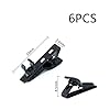 6Pcs Microphone Clips Mini Tie Clips Portable Lapel Mic Clamps for Wireless Microphone (Black) #1