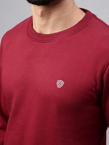 Image of Lux Cozi Men's Cotton Blend Casual Crew Neck Sweatshirt with Stay Warm Treatment ||Sweatshirts for Men