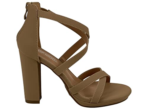 TOP Moda Womens Ankle Strap Open Toe Platform Dressy Formal Strappy Sandal High Heeled Platform Pumps Event Shoes for Women2