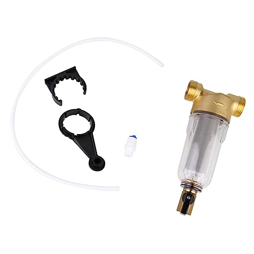 Happyyami Prefiltro Filtro De Agua Doméstico Casa Filtro De Grifo Función De Retrolavado para Cocina y Baño Material