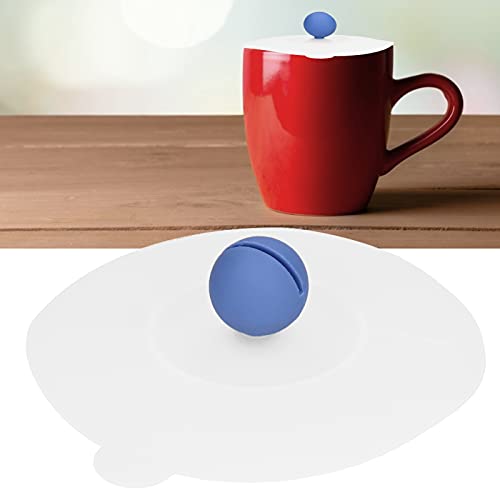 Transparent Fun Patterned Silicone Cup Lid, Anti-Dust Mug Cover