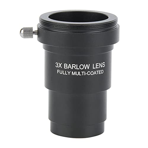 AYNEFY Barlow Lens, 1.25 inch, Multi Coated Metal, with Thread Interface for Telescope Eyepieces