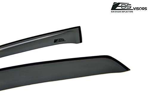 Extreme Online Store For 2003-2012 Mazda Rx-8 | Eos Visors Jdm Smoke Tinted Side Window Visors Rain Guard Deflectors Se3P Rx8 Rx 8 #TOP4