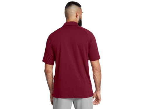 Image of Under Armour Mens Title Polo - Fast Drying SM Cardinal-White