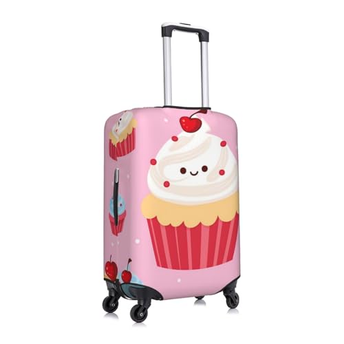 Travel Luggage Cover for Suitcase Tsa Approved, Washable Elastic Suitcase Protector, cute cupcake Suitcase Cover Anti-scratch Baggage Cover Fits 22-24 Inch Luggage Sleeve X-Large3