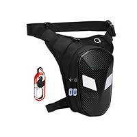 OnlyPRIME Motorrad Beintasche Herren – wasserdichte Oberschenkeltasche mit Hartschale & Karabiner – Perfekt als Quad Zubehör & Mens Accessories