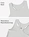 Hvididan Grey Tank Tops for Girls 10-12 Athletic Tank Tops Racerback Sleeveless Crewneck Crop Top Workout Running Dance Yoga