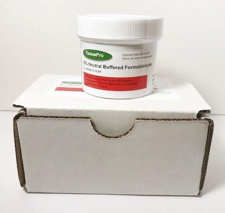 Tissue Pro - 10% Neutral Buffered Formalin (NBF) Ready-to-Use Histological Tissue Fixative, Formaldehyde Wet Specimen Preservation, 40 Ml (Pack of 1)