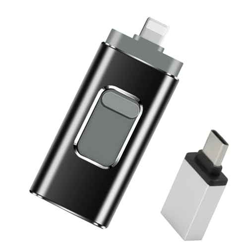 64GB Photo Stick 4-in-1 USB Stick, No APP Needed,Externer Speicher zur Fotosicherung und Speichererweiterung, Flash-Laufwerk mit Plug-and-Play Backup für Fotos & Videos, schnelle Übertragung
