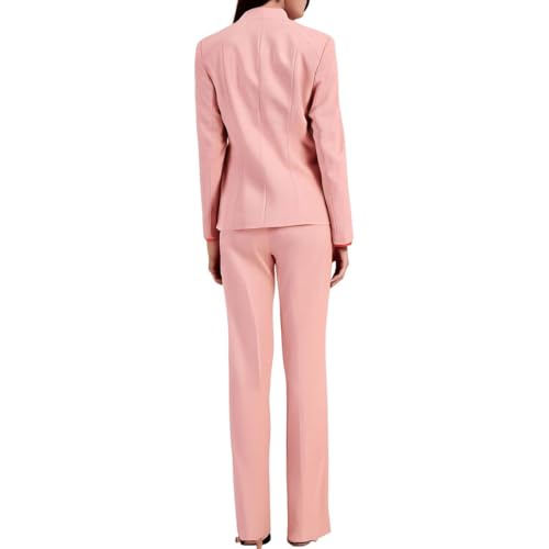 Anne Klein Womens Textured One-Button Blazer4