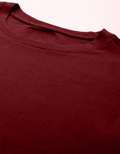 Image of Veirdo Pure Cotton Round Neck Regular Fit Solid Full Sleeve T-Shirt for Men & Boys (Available in Black, Cork, Green, Maroon, Navy, Swanwhite & White Color)