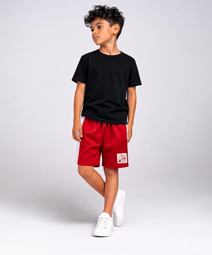 Image of KYDA KIDS Boys Casual Bermuda Shorts | Premium Placement Patch Regular Fit Drawstring | Summer Lounge Shorts for Kids 5-16Yrs - (Pack of 3)