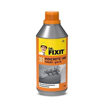 Dr.Fixit 301 Pidicrete URP, SBR Latex For Waterproofing & Repairs (200 ml pack of 3)
