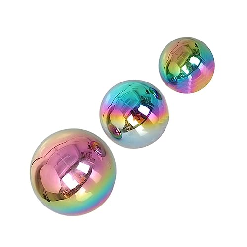 Hemoton Reflective Ball 3pcs Hollow Ball Decor Garden Reflector Globes Compact Small Design Easy to Store