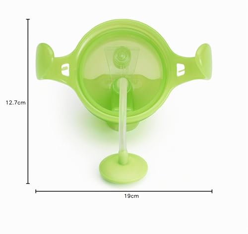 Miniatura 7 de Munchkin Click Lock Set De Tazas Con Pajita Tip Sip, Tazas Para Bebé Y Niño Pequeño Con Pajita, Libre De Bpa, Sin Derrames, Pajitas Con Peso, 7oz 207ml, Set De 2, Verde Azul