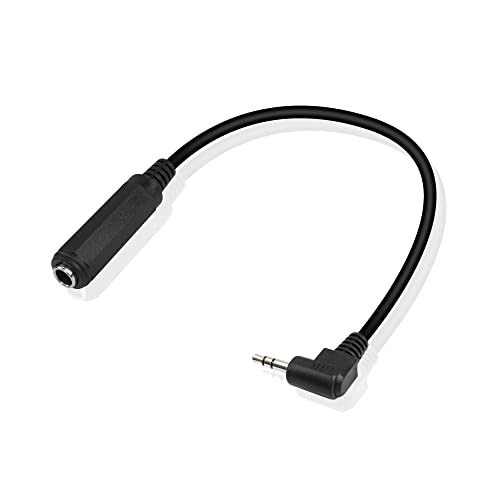 Cable adaptador 1/4 a 3.5mm ángulo 90°, 0.3 m miniatura 1