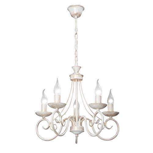 VITALUCE Kronleuchter VE3807-0/5, Eleganter Stil, 5-flammig, passend für...