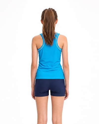 Image of Little Girls' Summer Swimwear Two Piece Boyshort Tankini Kids Swimsuit