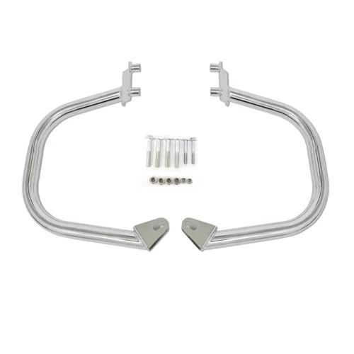 Schutzbügel Sturzbügel-Schutz Für Harley Für Davidson Street Rod XG750A (2017–2021, 2020, 2019, 2018) Sturzbügel-Stoßstange Motorschutzbügel Für Die Autobahn(Silver)