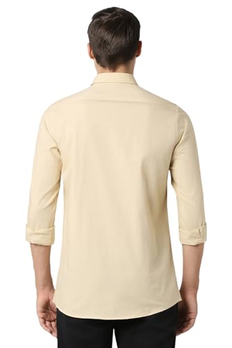 Image of Peter England Men's Premium Stretchable Cotton Solid Casual Shirt