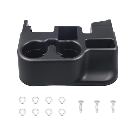SS281AZAA Center Console Armrest Add-on Cup Holder for 1999-2001 Dodge Ram 1500 2500 3500