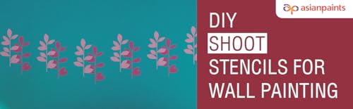 Image of Asian Paints Royale Play Decor Stencil for Wall Painting | Shoot Design | Reusable Stencil Painting for Home Decoration