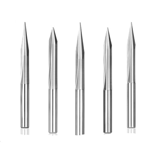Fraise à graver en V en carbure de tungstène de 4 mm pour finitions soignées sur bois