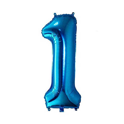 風船 バルーン 青 飾り付け 数字1 ナンバー 32インチ 大きい 誕生日 ハッピーバースデー 記念日 パーティー