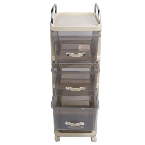Cômoda Com Rodinhas, Arquivo Flexível Com Rodinhas, Multifuncional, Prática para o Quarto (4 camadas