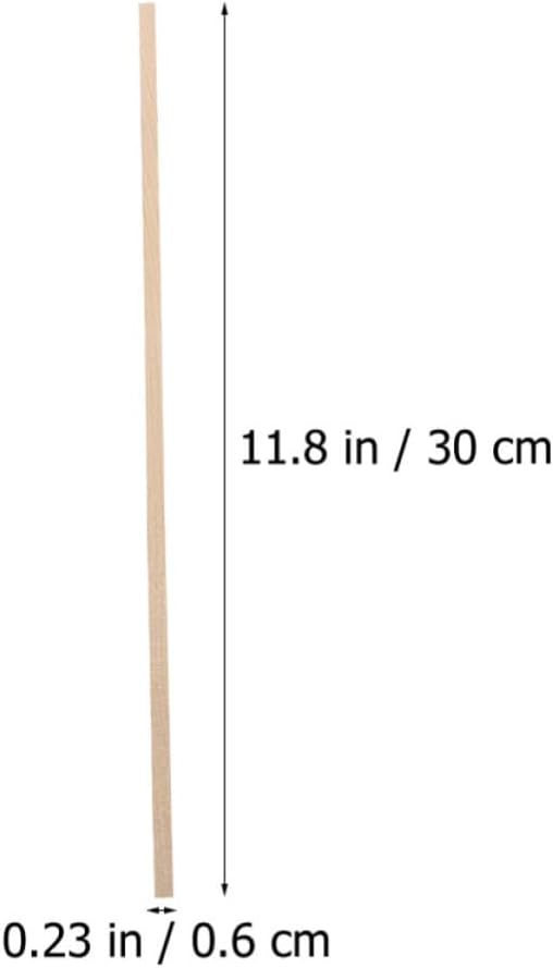 100pcs Wooden Sticks DIY Craft Material for Teachers School Projects