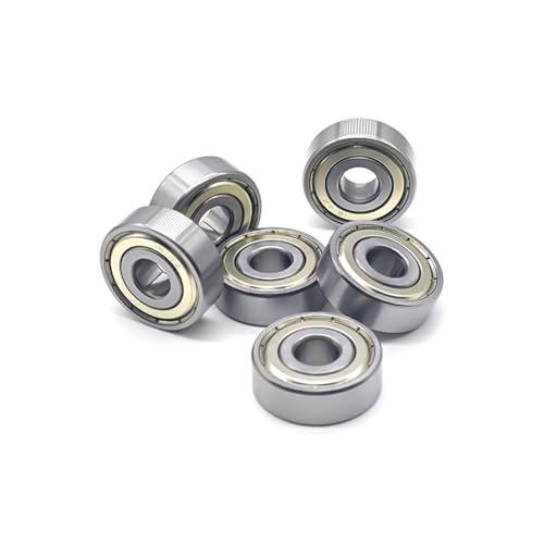Roulement à billes 1614ZZ Lot de 5 roulements radiaux 9,525 x 28,575 x 9,525 mm