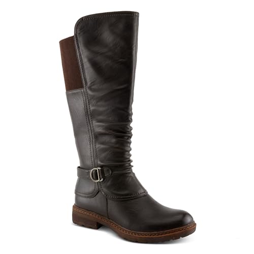 PATRIZIA Women's OLENA Tall Boots with Hooded Shaft, Decorative Strap, and Comfortable Fit2