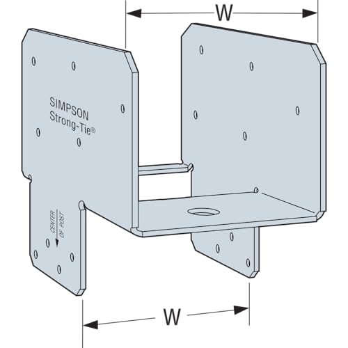Simpson Strong Tie epc4z-10 para postes de madera en estructuras exteriores de jardín 6