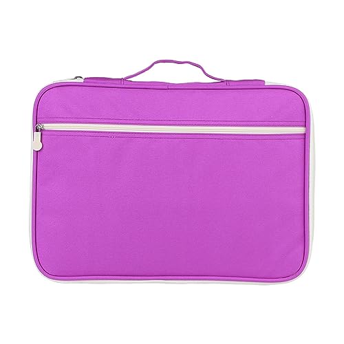 MOUMOUTEN 5Colors A4 Document Bags, Functional Travel File Folder Portfolio Organizer Computer Notebook Zippered Case Bag - Image 4