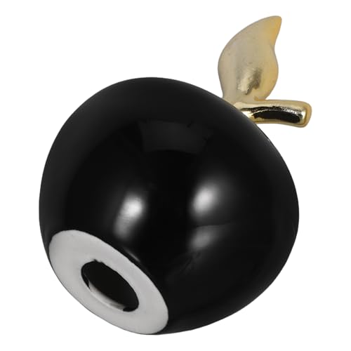 ibasenice Ornement Pomme Céramique Noire Petite Sculpture Décorative pour Décoration Intérieur Bureau Entrée
