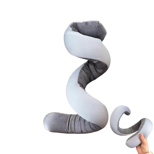 Resekudde, stöd spiral vikbar kudde dyna – flygplanskudde – för sovande ryggstol kontor sovvila säng bil