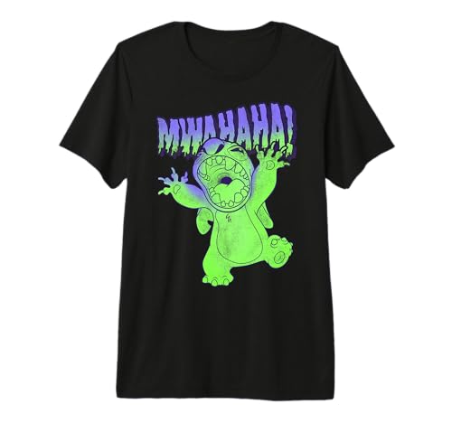 T-shirt Stitch Halloween Disney idée cadeau originale portrait Mwahaha pop