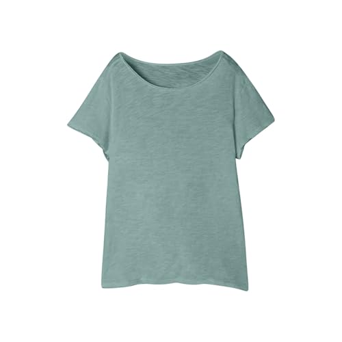 Men's Short Sleeve Cotton Casual Shirts Lightweight Crew Neck Soft Summer Tops Moisture Wicking Undershirts Loungewear4