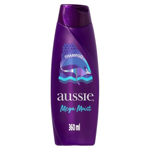 Aussie Mega Moist Óleo de Jojoba e Alga Marinha Australiana Shampoo 360 ml