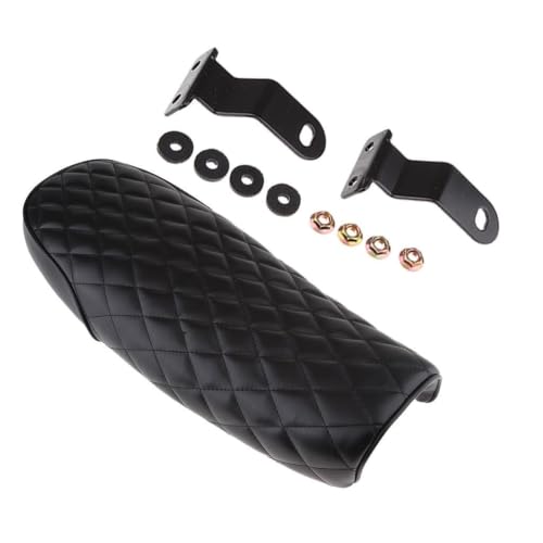 Selle de moto plate pour café racer confort durable et accessoires d'assemblage complets - 4