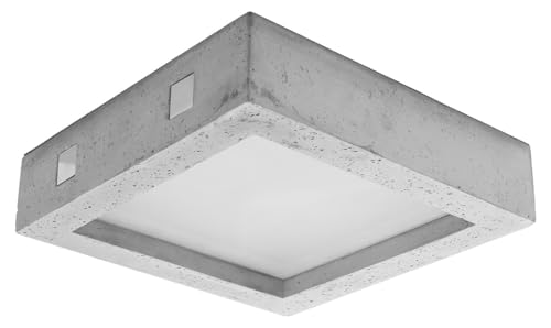 Sublimez votre cuisine avec la lampe en béton SOLLUX au design unique carré