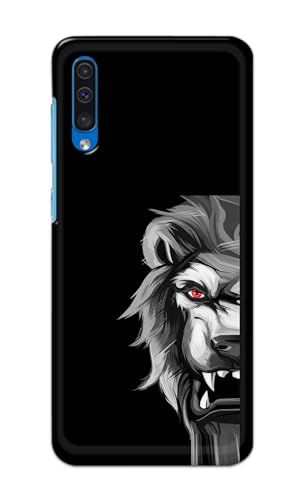 Image of PRINTFIDAA Printed Hard Back Cover Case for Samsung Galaxy A50 | A50s | Samsung Galaxy A30s Back Cover (Angry Lion) -112