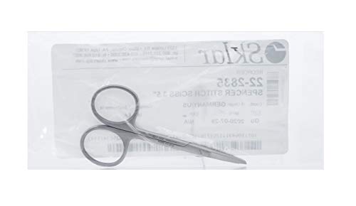 Sklar Instruments Suture Scissors, Spencer, 3 1/2", Non-Sterile, 22-2835 (Case of 1)