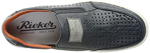 Rieker 18267, Mocassini Uomo, Blue, 41 EU