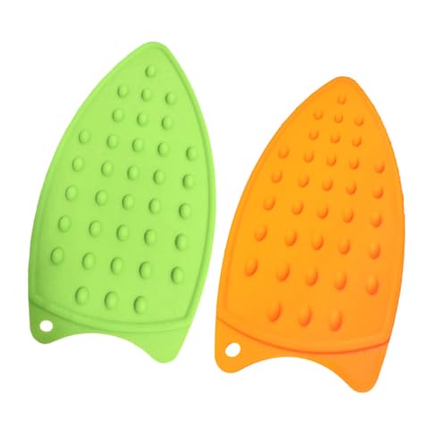 EXAOMBLE Alfombrilla de Silicona Termoaislante para Plancha, 2 Unidades, Protección contra Quemaduras, Apta para Planchado en Hogar y Taller