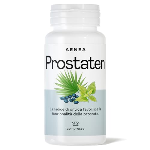 Prostaten - Utile per il Naturale Benessere della Prostata e del Tratto Genito-Urinario - Con Serenoa Repens, Urtica Dioica - 60 Compresse Naturali, Aenea - Made in Italy