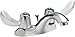 Delta 21C242 Double Handle 1.5GPM Bathroom Faucet with Hooded Blade Handles and Pop-Up Assemb,