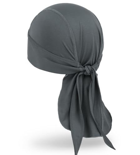 MELASA Cooling Do Rags Skull Cap Helmet Liner, Sweat Head Wraps Bandanas for Men Running Cycling Motorcycle