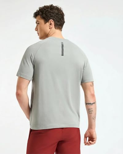 Image of Wellbi Bamboo Performance T-Shirt for Men | Raglan Sleeve Gym Training Sportswear | Quick Dry Moisture Wicking Anti-Bacterial | Ultra-Soft Breathable Eco-Friendly Activewear